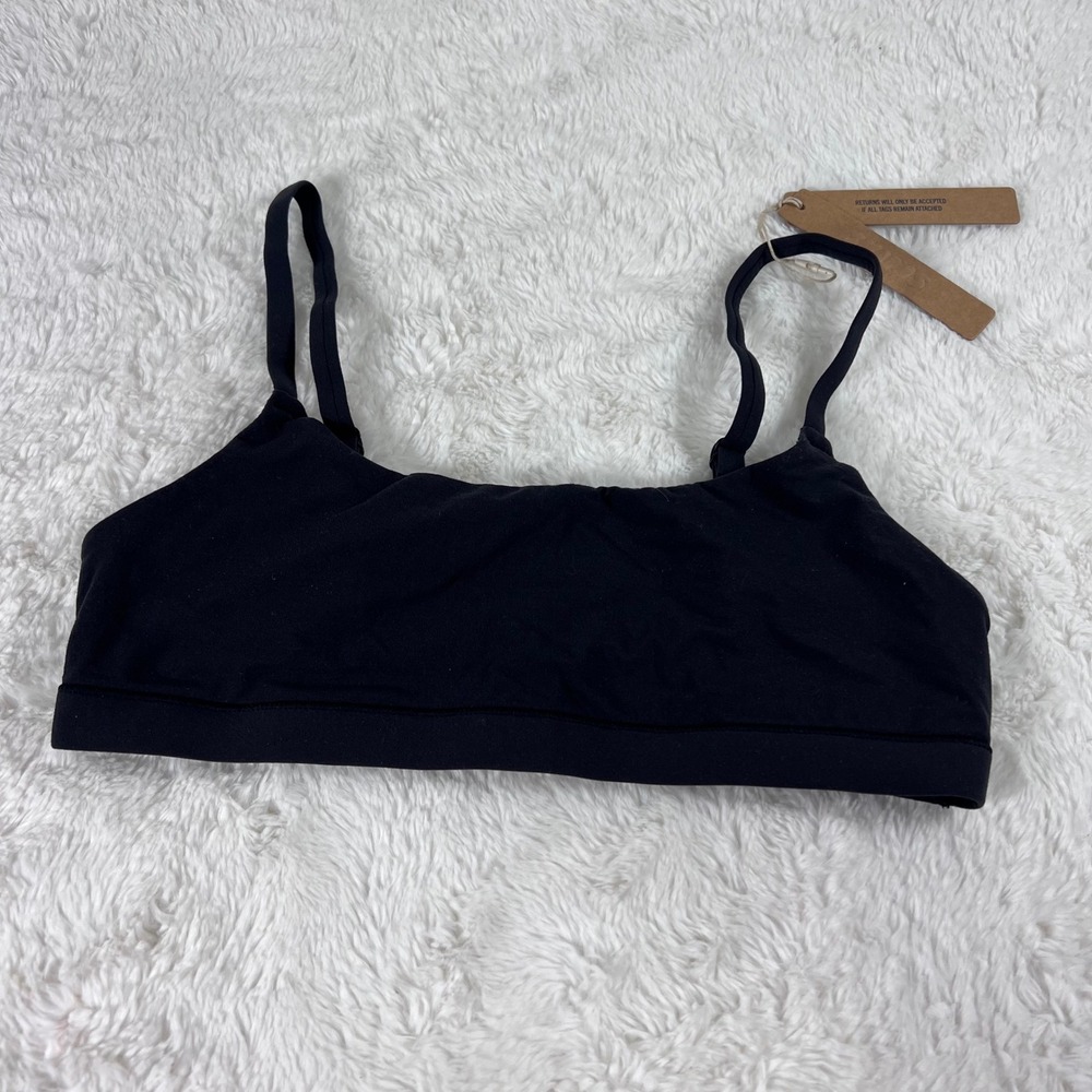 SKIMS Fits Everybody Scoop Bralette Onyx Black BR-SCN-2025 Womens Size Small NEW